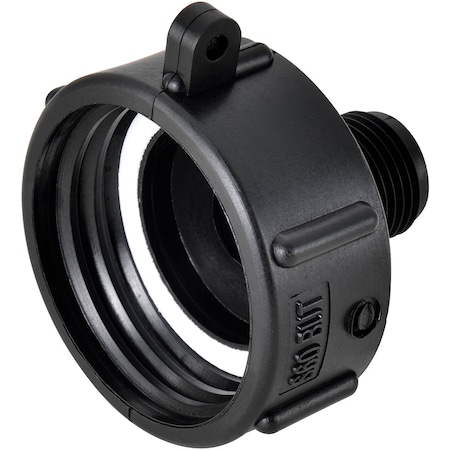 Global Industrial Polypropylene S60x6 Female Buttress x 3/4 Male Garden Hose Pipe Adapter 493519